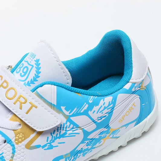 Kids Soccer Cleats Boys Football Shoes Training Boots Youth Ultralight Non-slip Sports Sneakers Breathable Comfortable Grass
