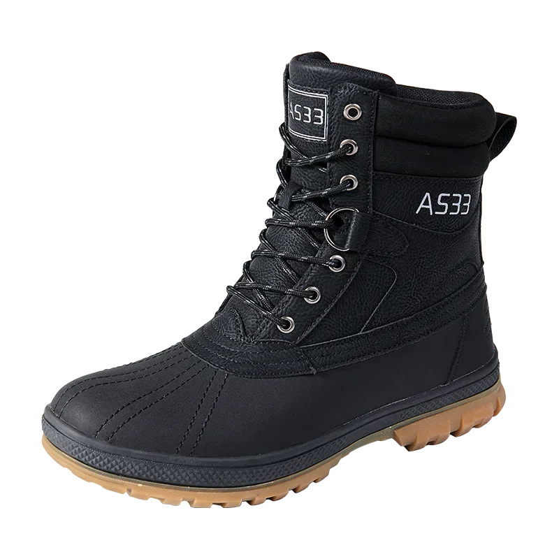 Plus Size 48 Outdoor Men Boots Winter Snow Boots for Men Training Work Boots Waterproof Slip-Resistant Keep Warm Winter Shoes