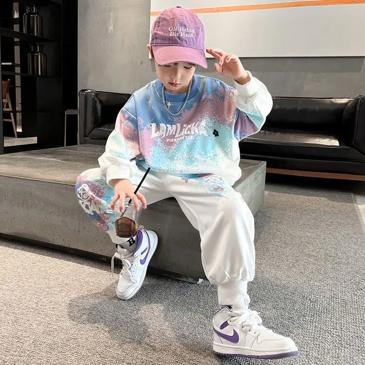 Sweatshirt Set Children's Clothing Boy Suit Costume 8 10 Year Old Clothes Boys Kids Junior Boys' Autumn Winter Child Sets Outfit