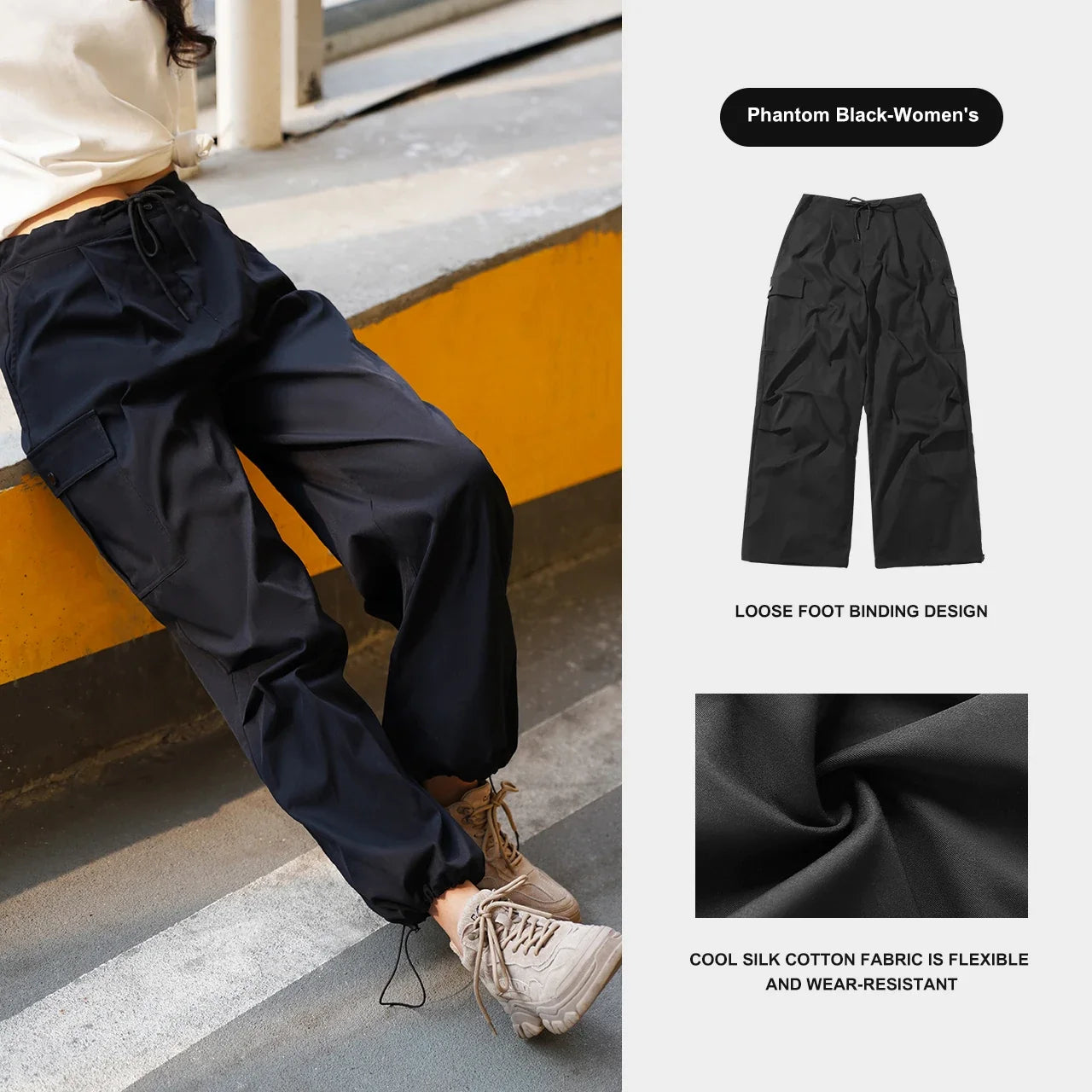 Outdoor Hiking Pants for Women Men's Casual Trousers 2024 Autumn Sports Pants Loose Functional Overalls Windproof