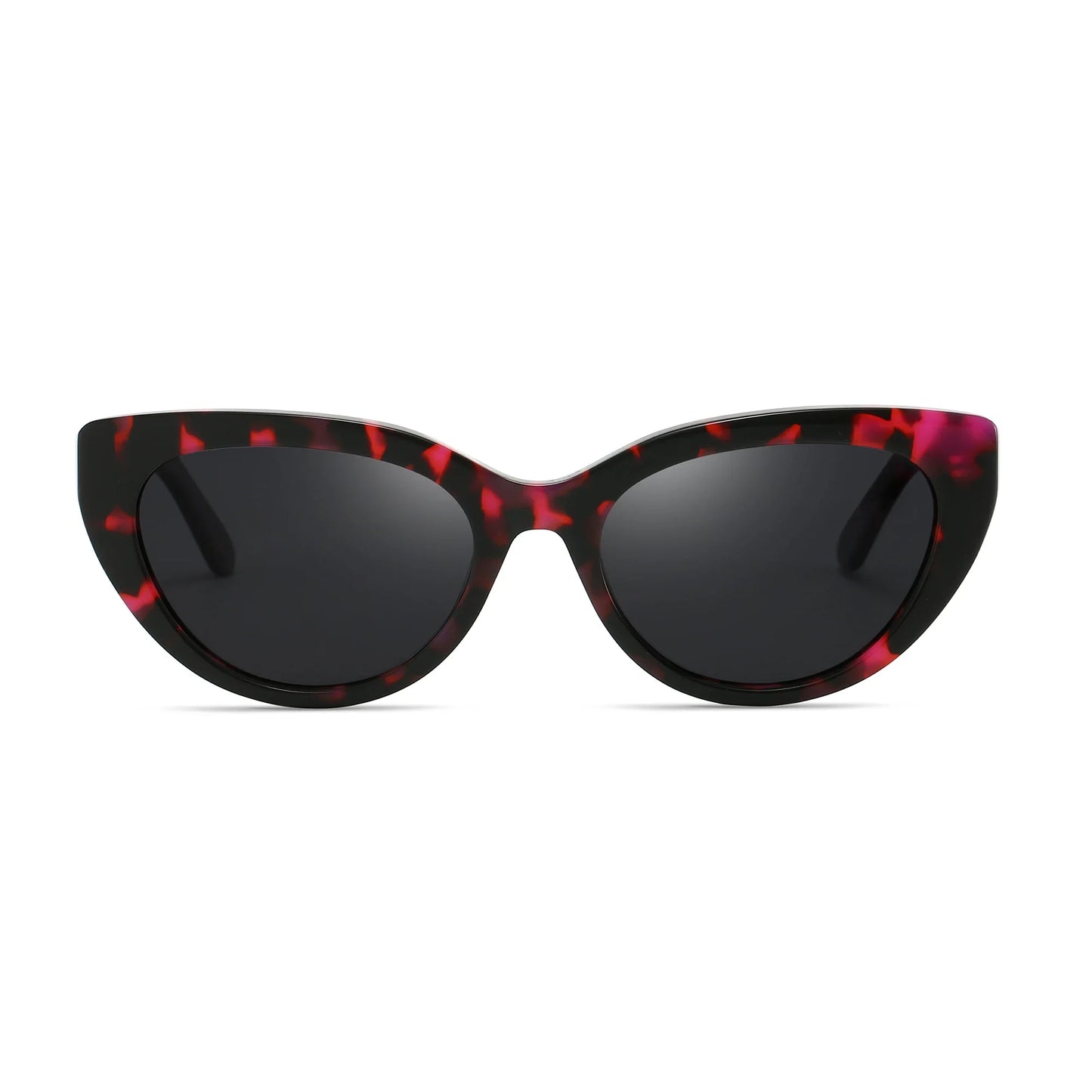 Retro Polarized Sunglasses Women Vintage Shades UV400 Protection Fashion Cat Eye Acetate Sun Glasses Trendy
