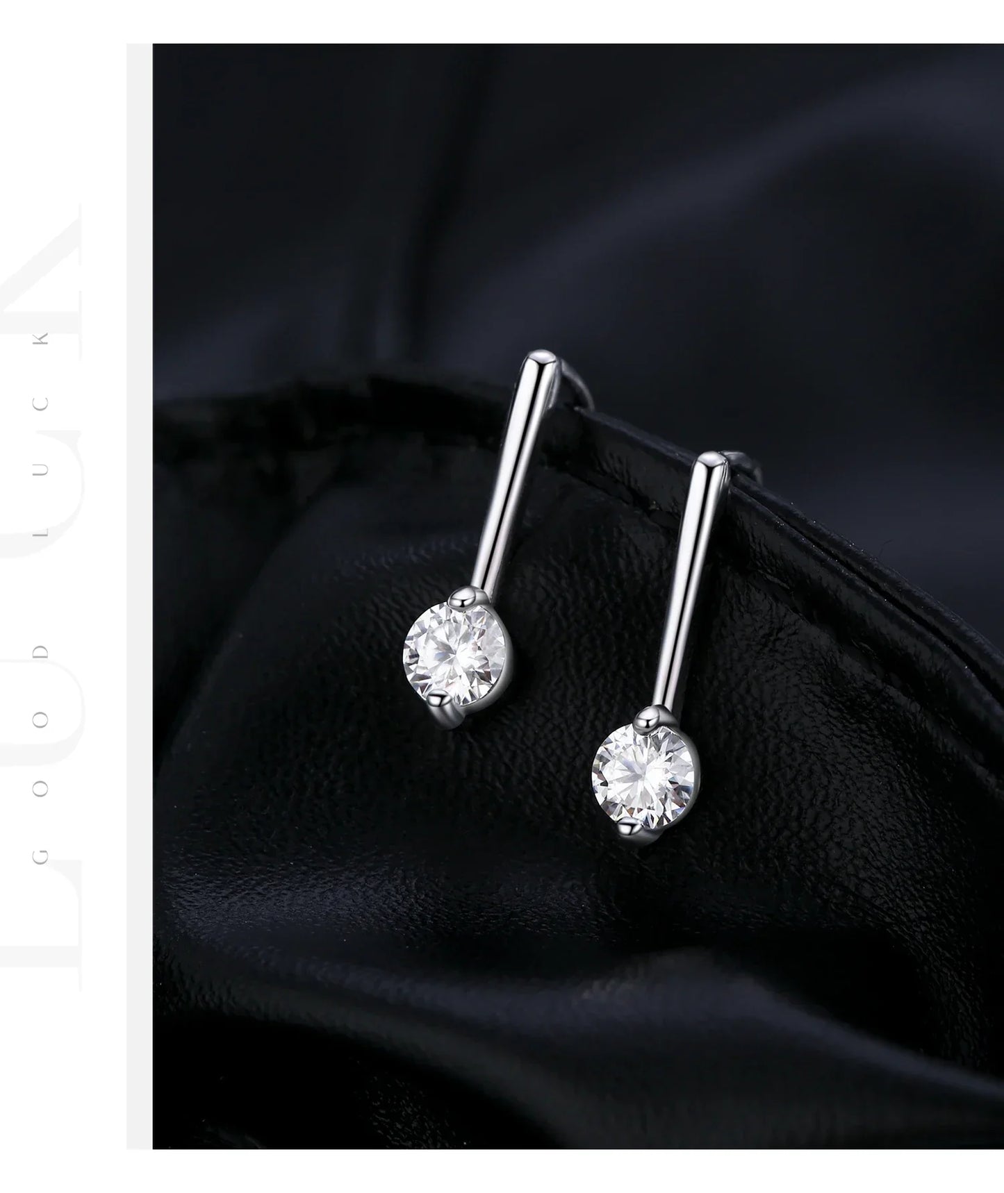 Sparkling D Color Moissanite Drop Earrings 925 Sterling Silver Classic Geometric Dangle Earrings For Women Fine Jewelry