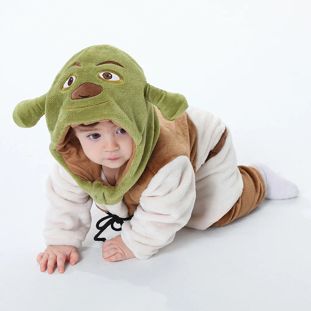 Monster Cosplay Clothes Romper Onesie Boy Girl Jumpsuit Anime Ropa Winter Warm Outfit Halloween Costume