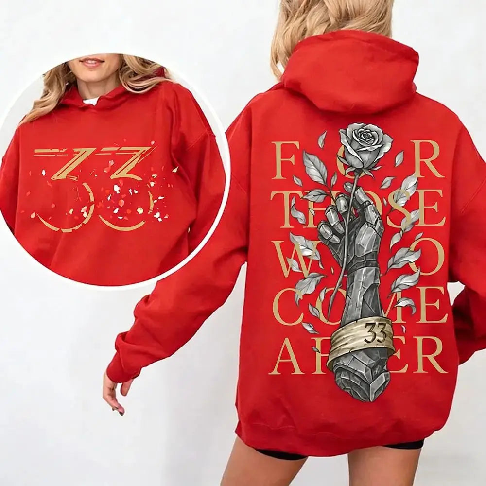 Game Tribute Apparel Hoodie Expedition 33 for Those Who Come After Quote Gamer Hoodie Gustave Clair Obscur Fan Sweatshirt Unisex