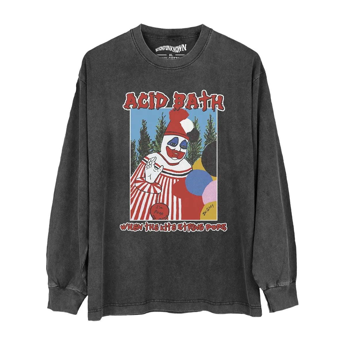 Acid Bath Graphic T Shirt When The Kite String Pops Sludge Heavy Metal Men‘s Short Long Sleeves Cotton Printed Tee Shirt