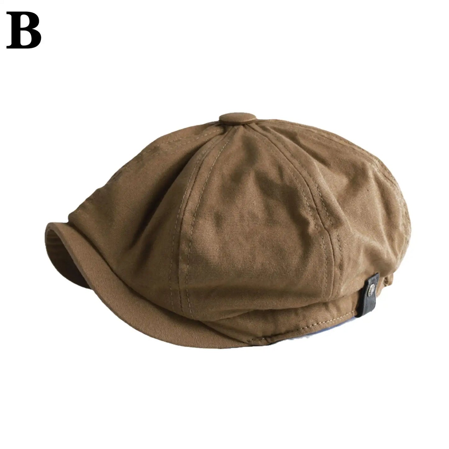 British Style Newsboy Men Cotton Ascot Dad Khaki Male Spring Autumn Vintage Brand Octagonal Flat
