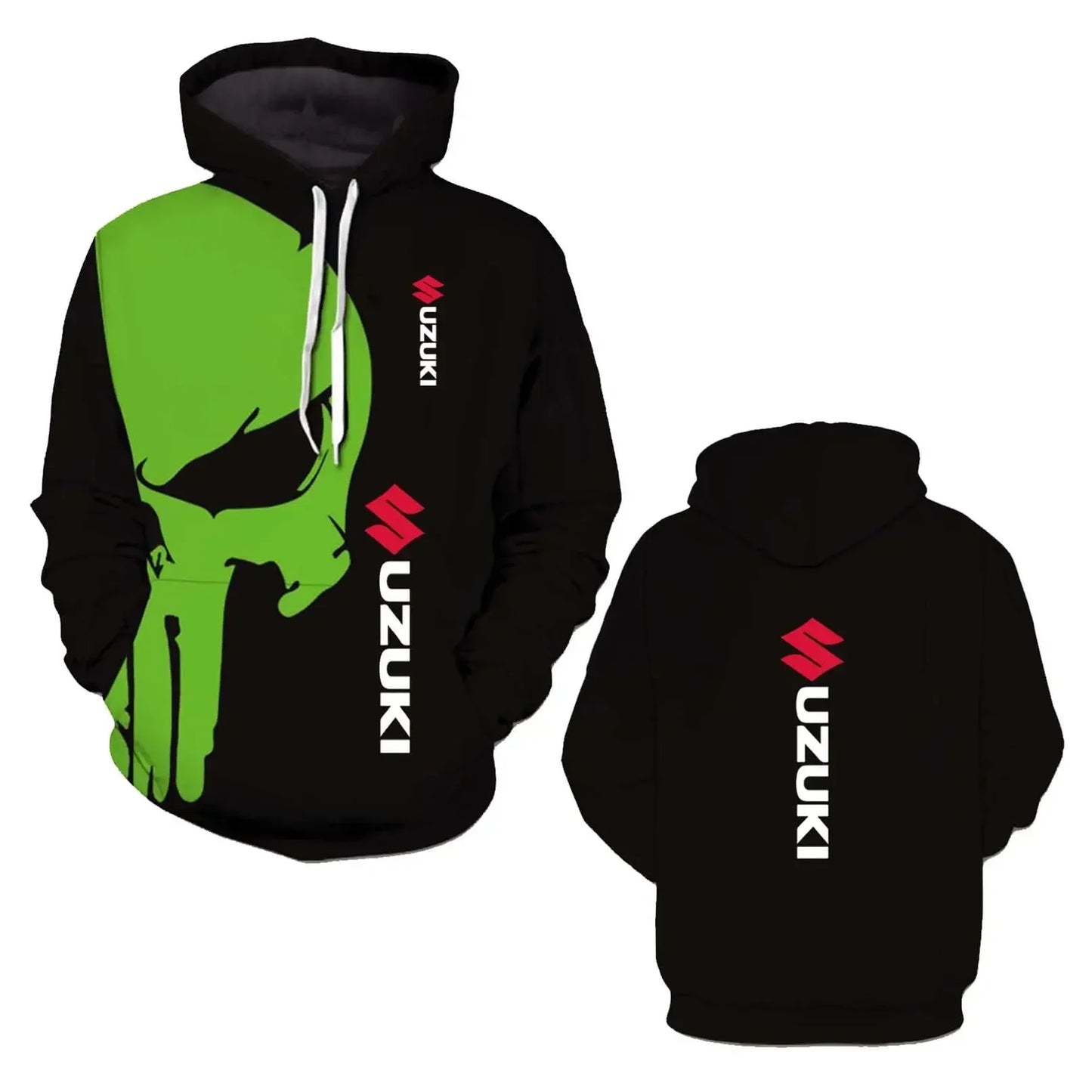 2026 Spring and Autumn Sports Shirts 3D printed men's and women's hoodies Hip-Hop street fashion motorcycle jackets