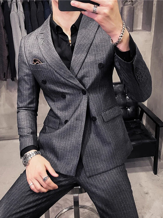 25 Colors 1 Pcs Blazer No Pants S-7XL New Wedding Dress Formal Business Slim Mens Suit Jacket Plaid Striped Solid Color
