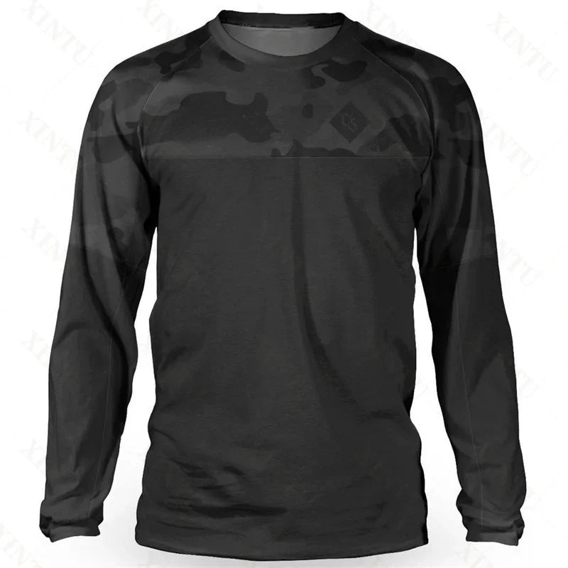 Loose Rider Men's Jersey DH Motocross Downhill Suit MTB Mountain Bike Breathable T-Shirt LGRA Long Sleeve Sweatshirt