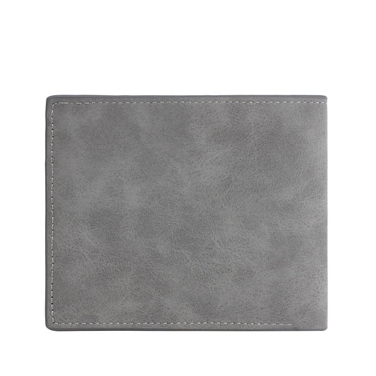 Nouveau Portefeuille Court en Cuir PU pour Homme Style Mince Pliant Jeune Homme Porte-Cartes de Crédit Portefeuille