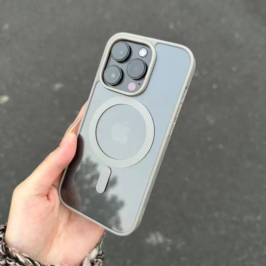 Clear Magnetic Matte For Magsafe Case For iPhone 17 16 15 14 13 12 11 Pro Max 14 Plus 16E 17E AIR Wireless Charge Protect Cover