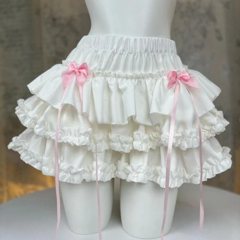Japanese Sweet Summer Skirt Women High Waist Kawaii Embroidery Mini Skirt New Fashion Plaid Y2k Pink Cute Skirts 2025
