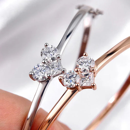 Bracelets 14 carats plaqués tout Moissanite certifiée pour femmes Gemmes Labo Diamant Bijoux de luxe Argent sterling S925 Shani Abergel