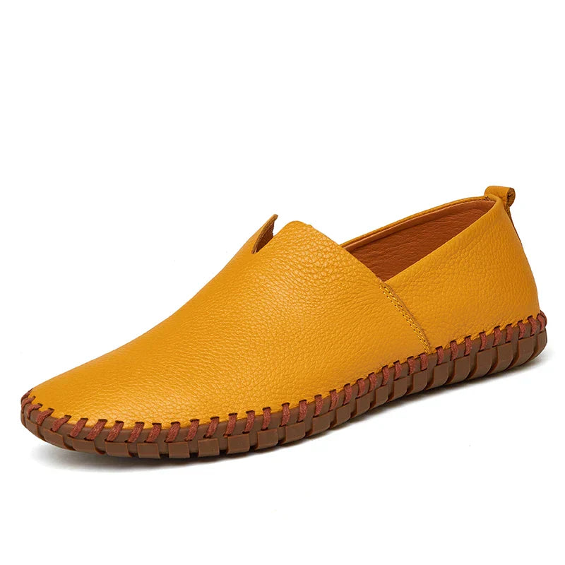 Fashion Men's Driving Shoes Handmade Leather Men Loafers Soft Breathable Men's Casual Shoes