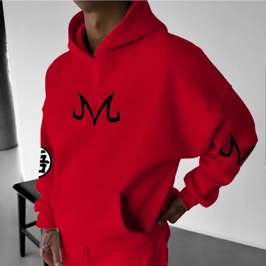 Dragon Ball Men's Hoodie Sweater Vegeta Japanese Anime Summer Autumn Boy Children's Long Sleeve Stylish Parent-Child Wear