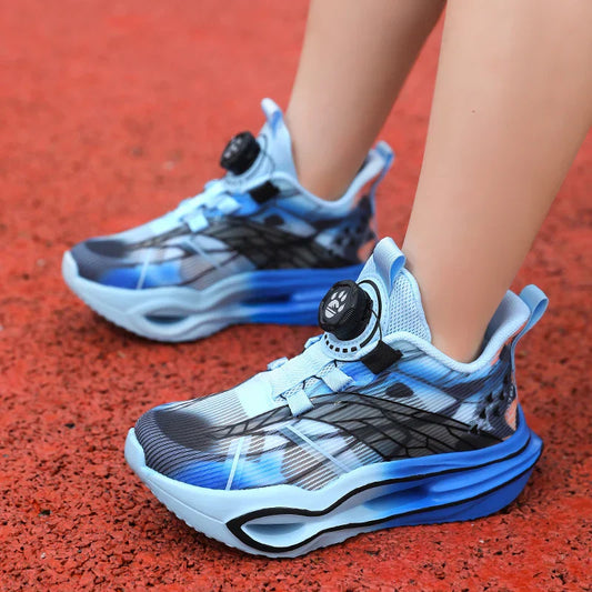 Children‘s Basketball Shoes Cushioned Sneakers Non-slip Breathable Running Shoes Lace-up Boys Girls Athletic Shoes Tennis Shoes