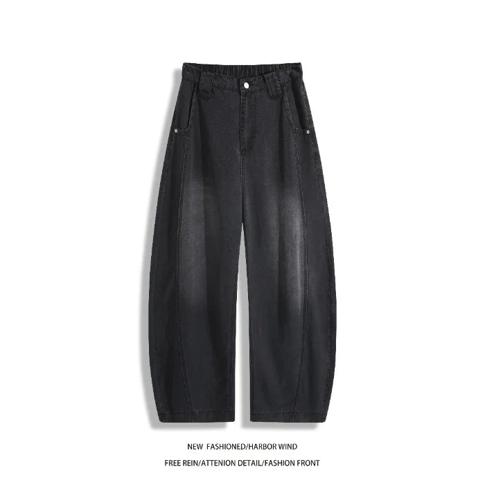 Man Pants Mens Jeans Summer New High Street Fashion Casual Thin Ice Silk Curved Blade Trousers For Men