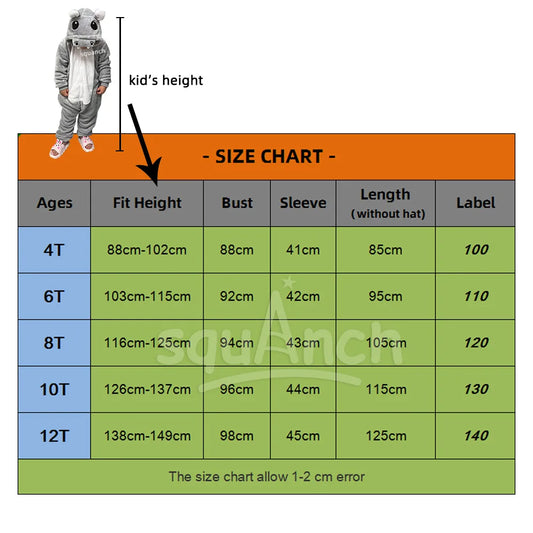 Kid's Sully Mike Costumes Cute Funny Halloween Jumpsuit Boys Girls Kigurumis Pajama Anime Outfit Winter Onesie Warm Flannel Suit