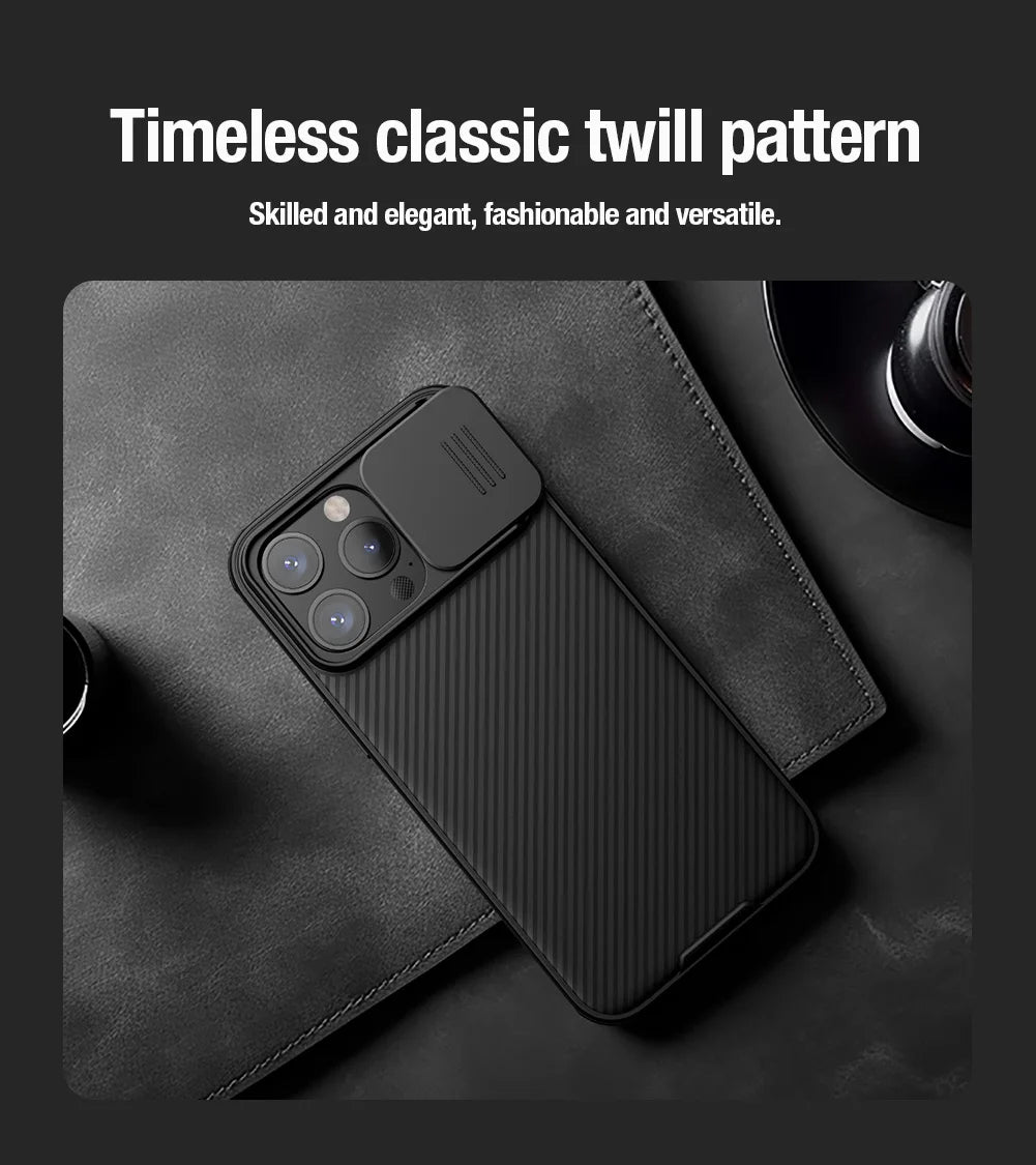 For iPhone 17 Pro Max 16 Pro Max 15 Pro 14 Series with Slide Camera Protector phone Cover for iPhone 16 Pro 15 Plus