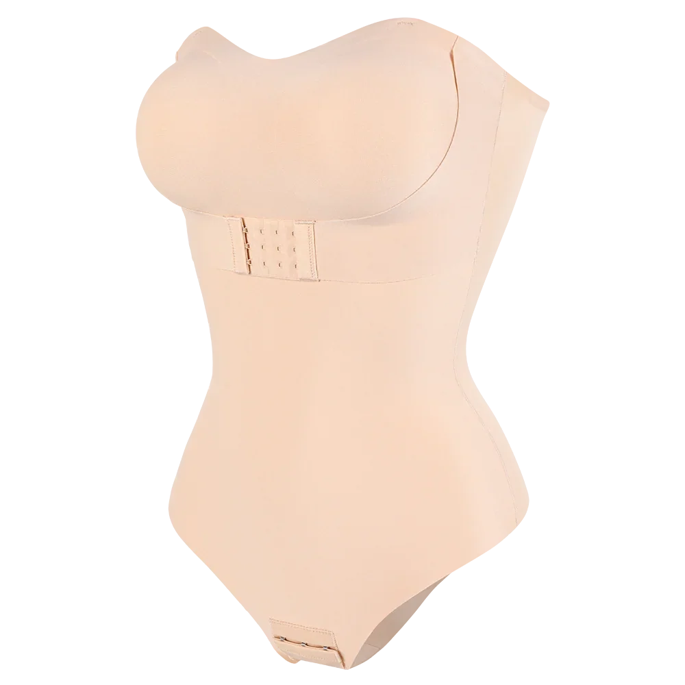 Strapless Thong Bodysuits 4XL Women Belly Control Full Body Shaper Push Up Breast Underwear Plus Size Women's Clothing