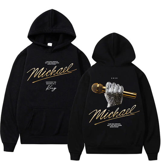 Michael Jackson King of Pop 2026 Movie Hoodies Men Women Fashion Retro High Street Sweatshirts Casual Cozy Long Sleeve Pullovers