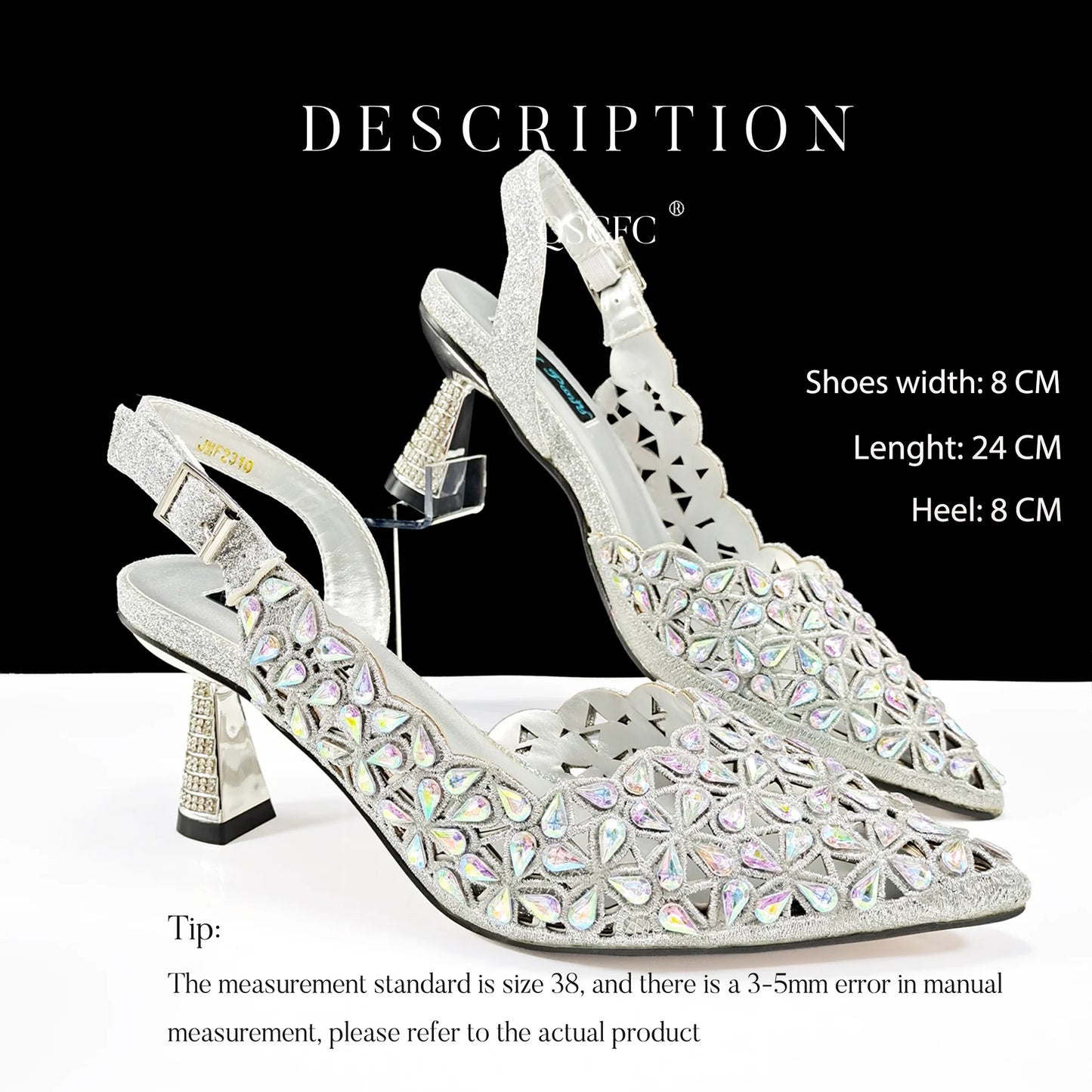 Italian Design Rhinestone-encrusted Sex Ladies Shoes And Special Bag High Heels And Heart Shape Gold Mini Bag