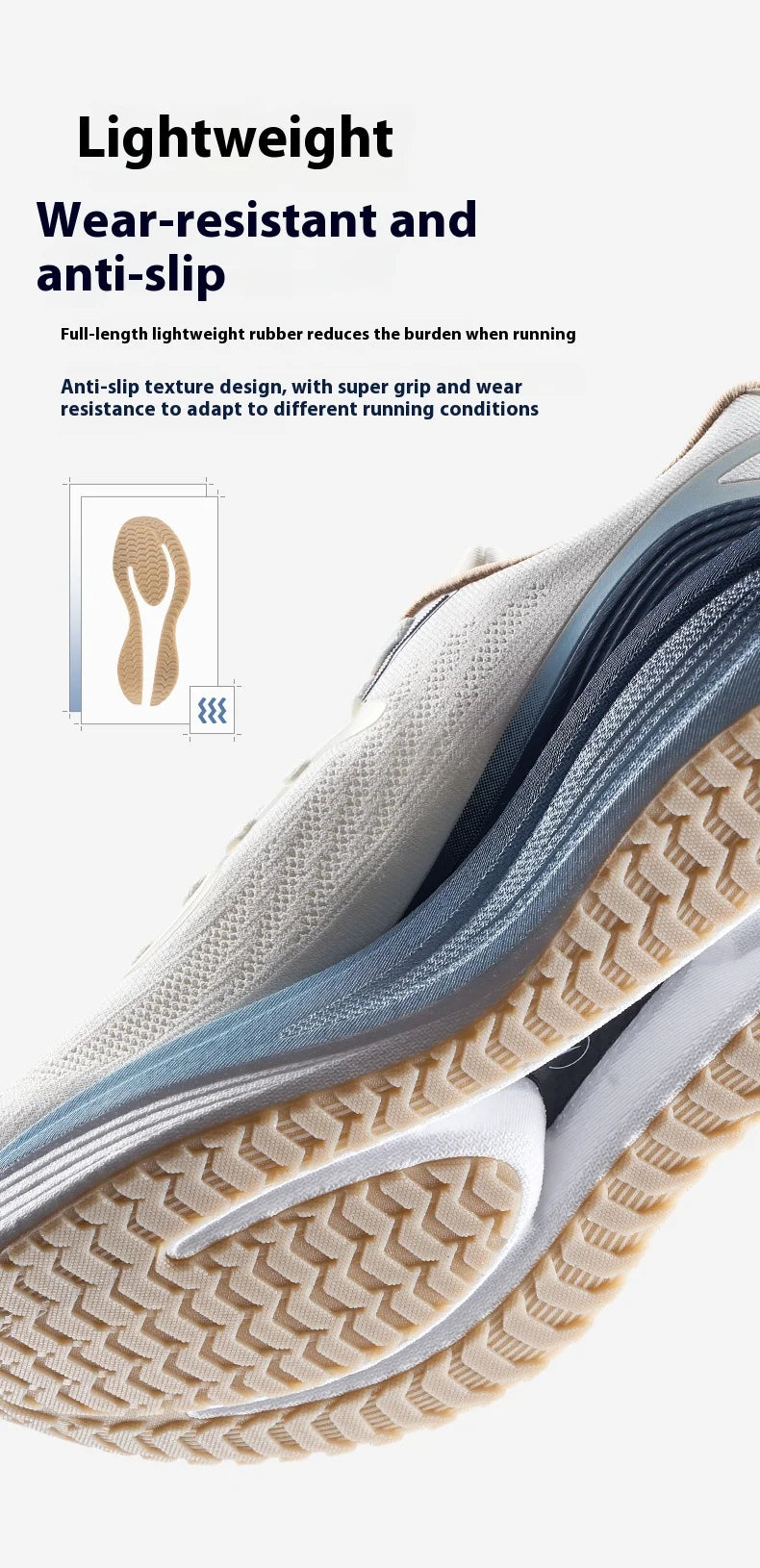 Running Shoes for Men 2025 Spring Support Shock Absorption Cushioning Lightweight Sport Shoes 975119110053