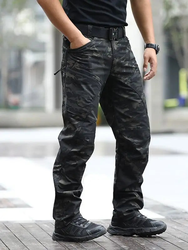 Outdoor Waterproof Quick Dry Stalker Slim Tactical Pants Spring Autumn Training Climbing Breathable Long Cargo Trousers Overalls