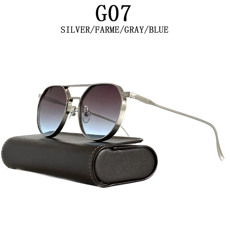 Heavy Metal Sunglasses For Men Round Steampunk Sunglasses Women Trendy Luxe Punk Fashion Glasses Gafas De Sol Hombre Zonnebril