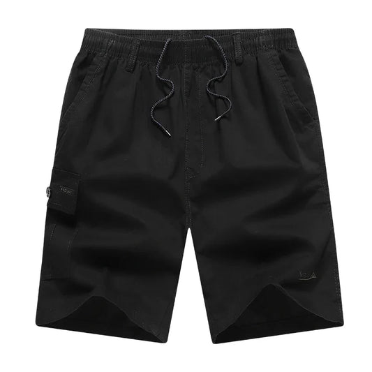 2026 New Men's Cotton Shorts Pants Male Summer Breathable Solid Color Cargo Shorts Fitness Streetwear