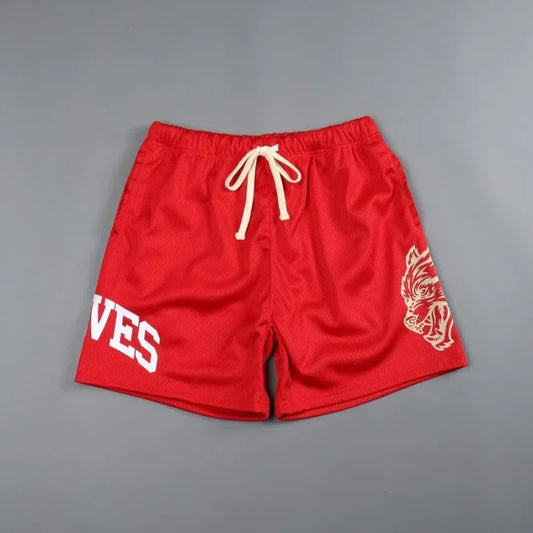 Mens Summer Streetwear Sports Casual Motorcycle Shorts Gym Fitness Mesh Quick Dry Running Beach Basketball Jogger Short Pants