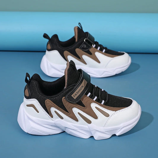 Kids Casual Boys Basketball Shoes Soft Sole Kids Shoes Non-slip Sneakers Shoes Outdoor Student's Children Sport Walking Footwear