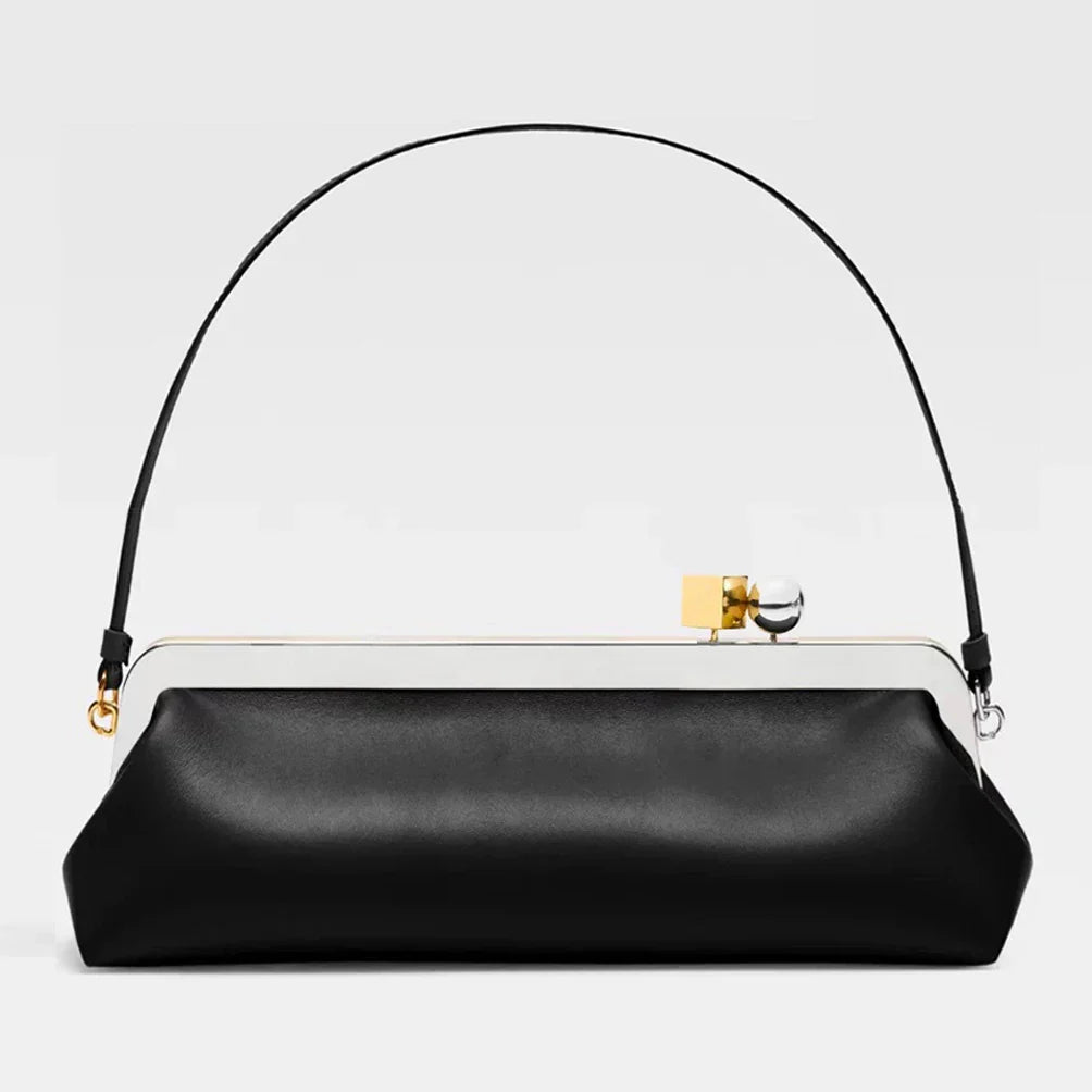 Luxury Kisslock Clip Clutch Ladies Evening Bags for Women Handbags Fashion Designer Shoulder Bag NEW Frame Wedding Purses Pouch