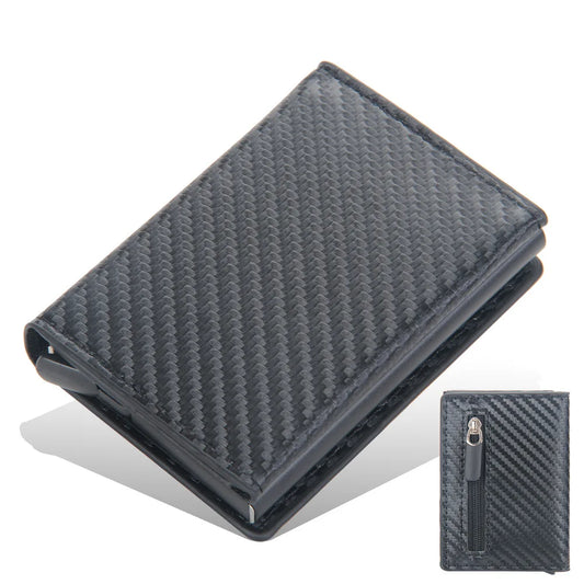 Porte-cartes Pop Up Hommes Mince Blocage RFID Portefeuille pour Hommes Porte-Monnaie en Cuir PU Portefeuilles Courts