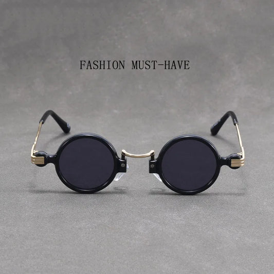 Round Steampunk Sunglasses For Men Retro Fashion Punk Sunglasses Women Trendy Vintage Glasses Dropshipping Gafas De Sol Hombre