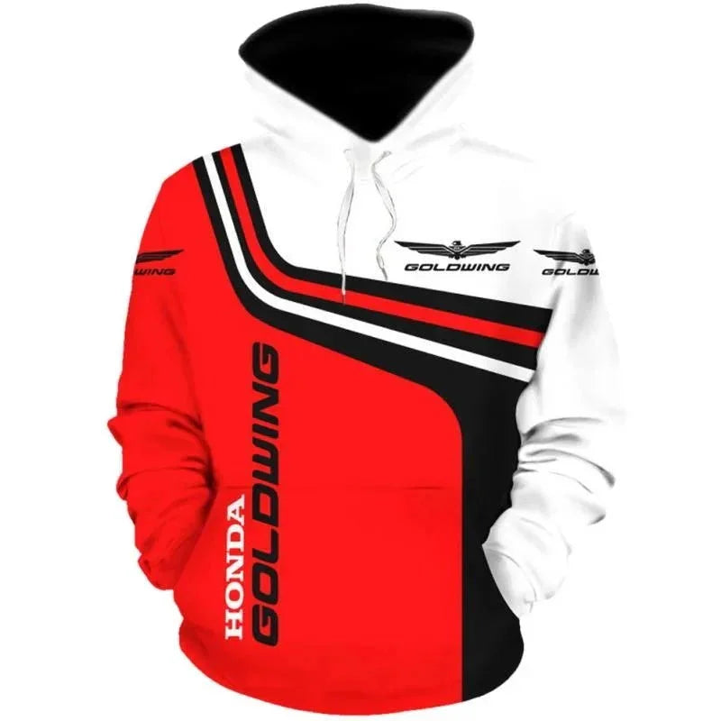 Spring 3D Printed Honda Men's Motorcycle Hoodie Fashionable Racing Men's Pullovers Outdoor Sports Shirts Motorcycle Hoodies