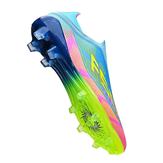 Lightweight AG/FG Long Nail Soccer Shoes,PU Fabric Stitching Upper,TPU Wear-resistant Sole,Quality Reliable for Youth Men Women