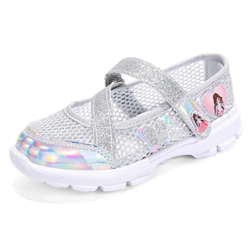 Girls Sandals Cartoon Sweet Soft Sole Children Beach Shoes Children's Summer Floral Sandals Princess Shoes Fashion Cute