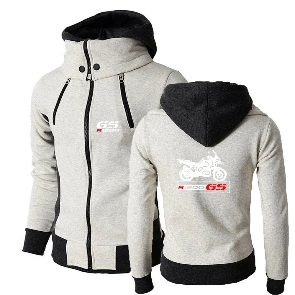 Motorcycle R 650 800 1150 1200 GS Adventure 2024 Spring Autumn Zipper Hoodie High-Quality Tri-Color Style Leisure Comfort Coat