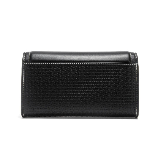 Woman Shoulder Bag Black New Black Simple Magnetic Buckle Flip Small Square Bag