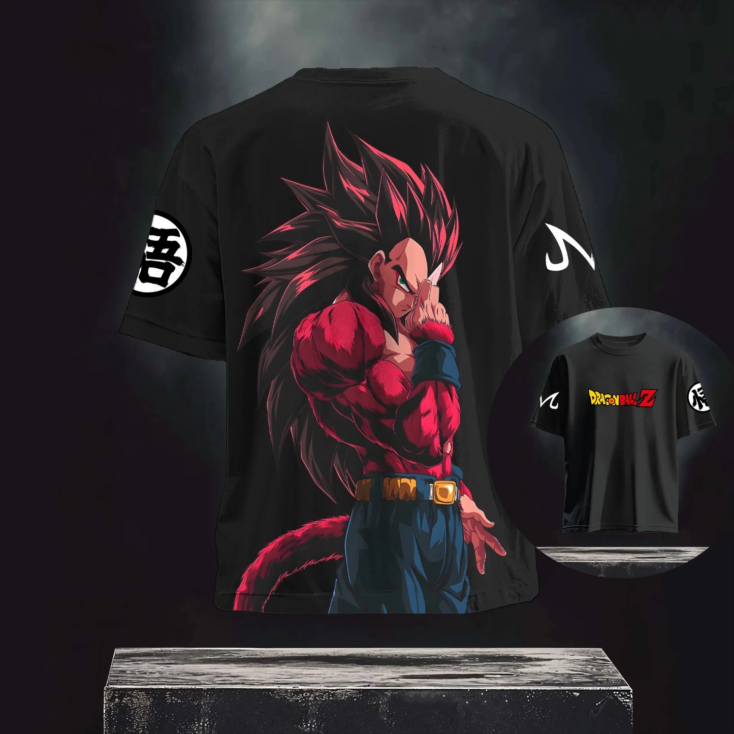 Dragon Ball Super Saiyan 4 Vegeta Men's and Women's Summer Fashion Street Casual Loose T-Shirt, Hoodie, Shorts and Sweatpants
