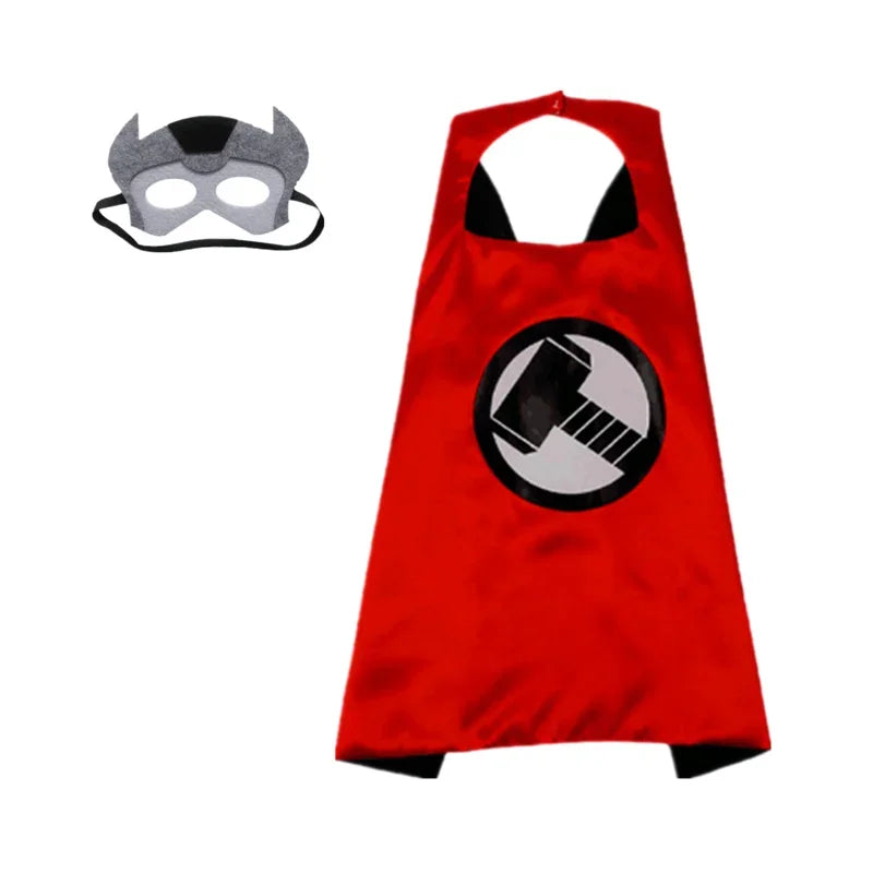 New Superhero Capes for Kids 3-10 Year Old Boy Gifts Boys Cartoon Dress Up Costumes Party Supplies Easter Gifts Cosplay Costumes