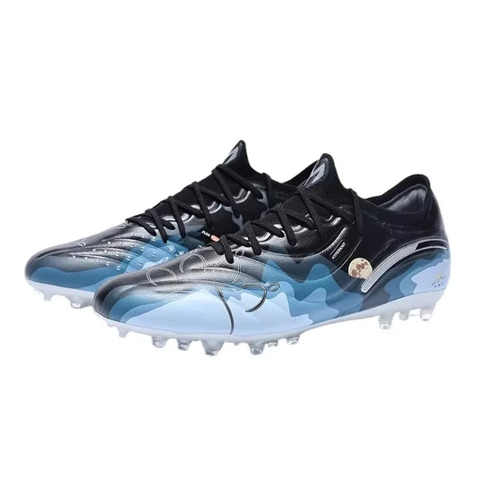 High-end Football Shoes Short Nail Anti Slip Football Boots Artificial Grass Cushioning Training Mg Football Shoes