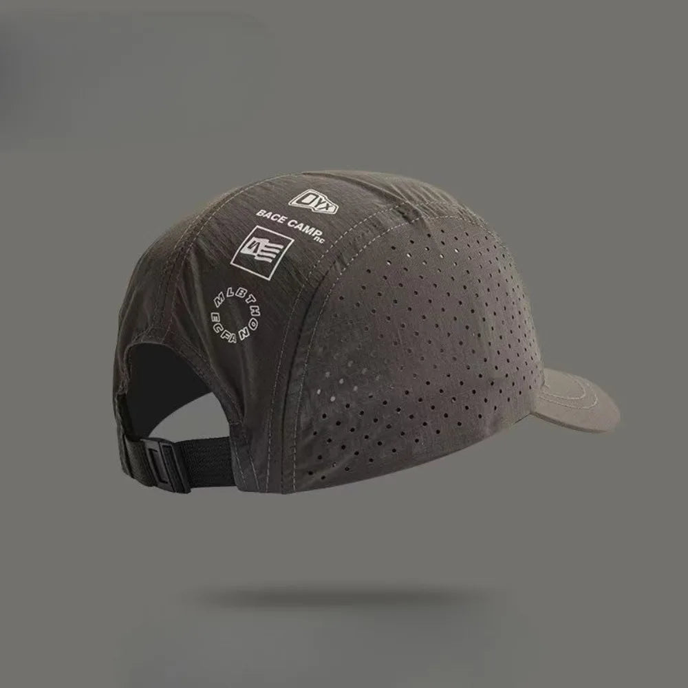 Short Brim Quick-Drying Mesh Baseball Cap - Breathable Lightweight UV Protection Sunshade, for Men Women Couples, Outdoor Hiking