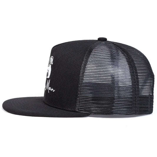 Unisex Simple Man Duck Embroidery Hip-hop Net Hats Spring Summer Outdoor Adjustable Casual Baseball Caps Sunscreen Hat