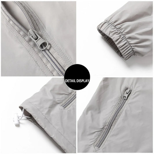 1pcs Breathable Ice Silk Hiking Jacket Outerwear Coat Camping Sun Protection Fishing Hunting Clothe Quick Dry Sunscreen Clothing