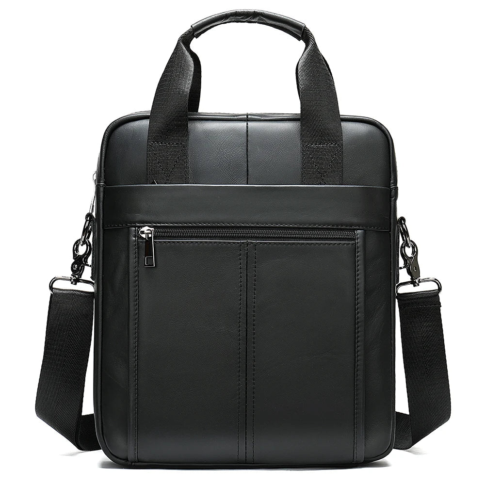 Men's Shoulder Bags Genuine Leather Crossbody Messenger Bag For 13.3 Inch Laptop Briefcase Leather Man Handbags 8577