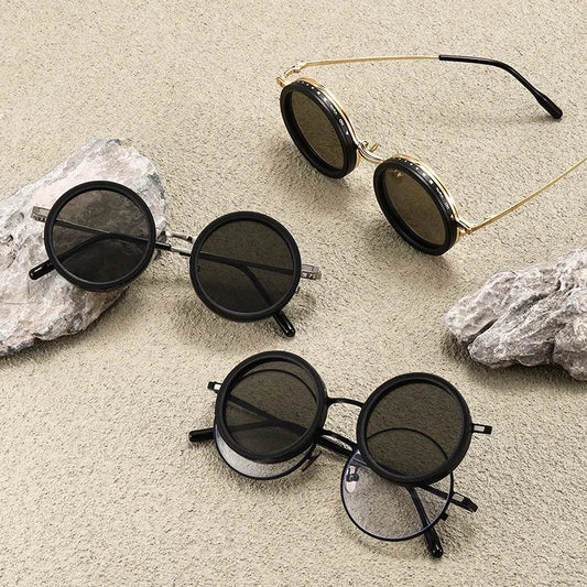 High Quality Magnetic Clip ND9 Rotating Adjustable Dimming Polarized Sunglasses Prescription Available Fishing Shades UV400