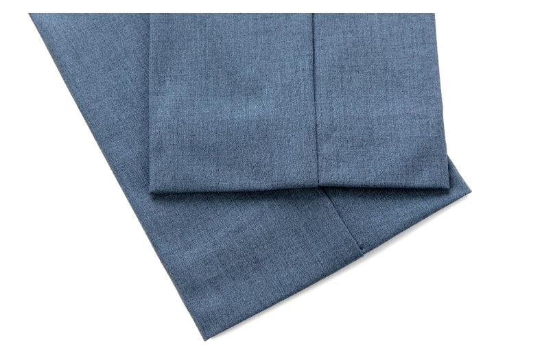 Jacket+Vest+Pants / 2023 High Quality Men Slim Suit Formal Business Groom Wedding Social Dress Blue Grey High-end Casual Tuxedo