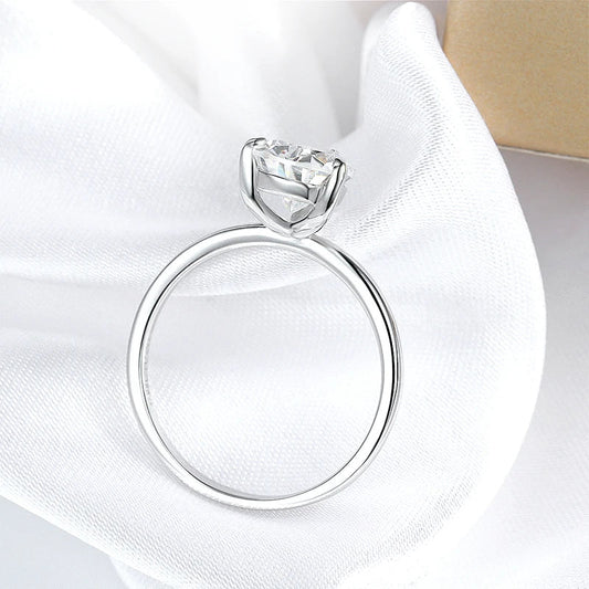 1-4CT Pear Cut Moissanite Solitaire Ring for Women Wedding Lab Diamond Band 100% 925 Sterling Silver Jewelry Wholesale
